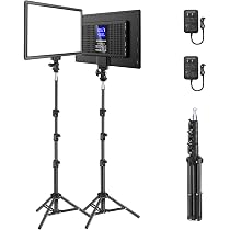 Amazon | NEEWER BASICS NL-192B 撮影用ライト 2パック LEDビデオ